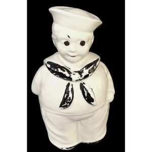 1940s Shawnee Pottery Sailor Boy Cookie Jar Rare Item - Paint Fading Made In USA